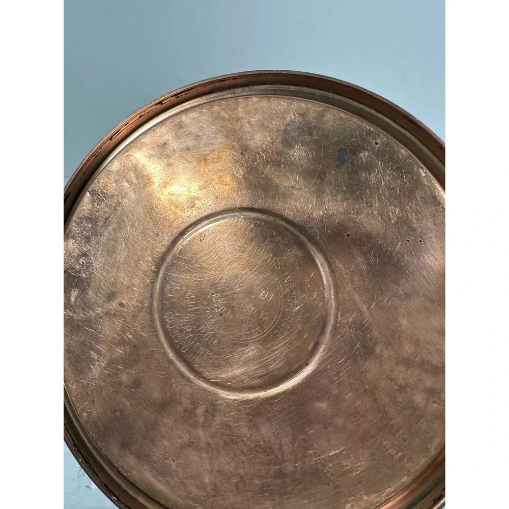 Vintage Revere Ware 1801 Copper Bottom Stainless Steel Whistling Tea Kettle USA